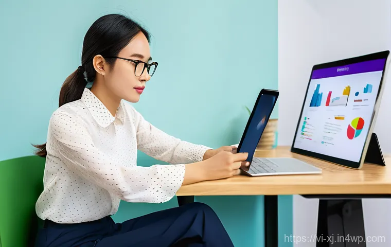사용자 세그먼트 발굴 및 활용 방안 - A focused young Vietnamese female entrepreneur in her late 20s, wearing smart casual attire like a s...